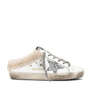 GOLDEN GOOSE Superstar Sabot Shearling Sneaker